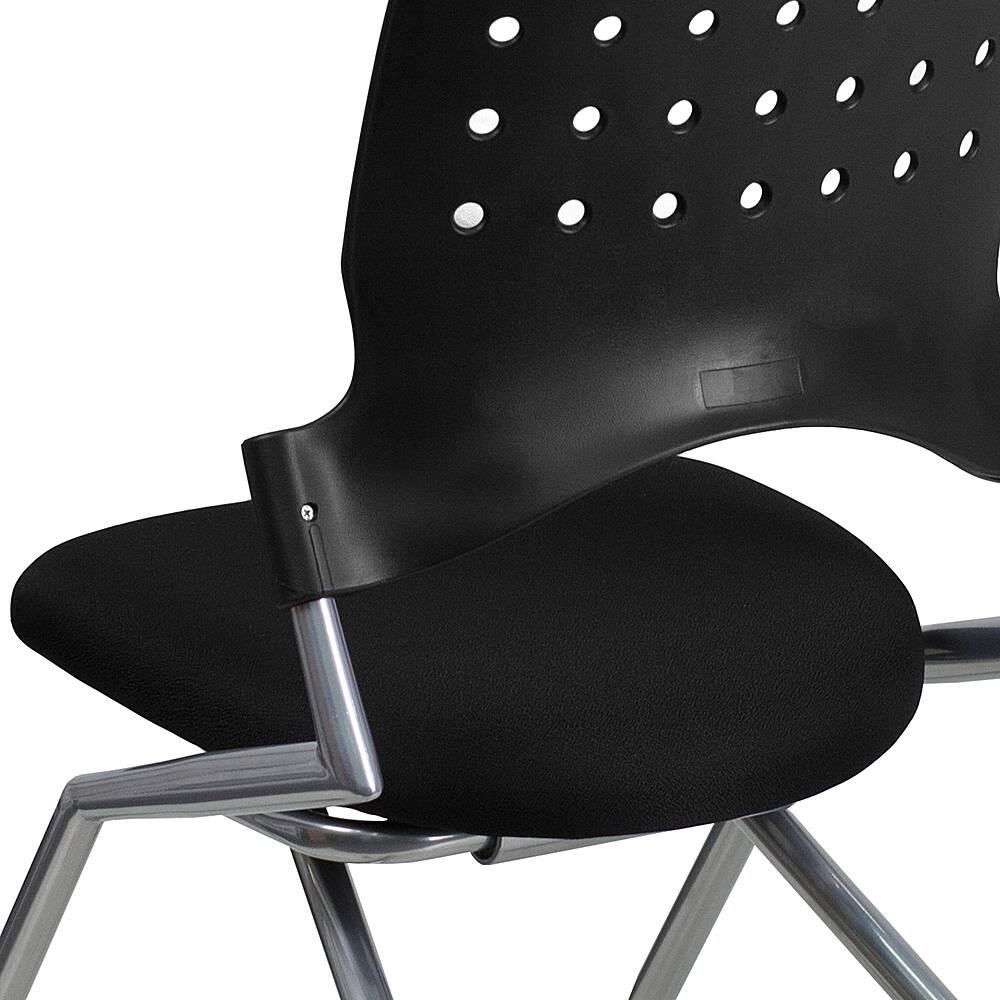 Alt View 15. Alamont Home - Galaxy Contemporary Fabric Side Chair - Upholstered - Black Fabric.