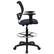 Alt View 13. Alamont Home - Elaine Contemporary Fabric Drafting Stool - Navy Blue.