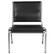 Alt View 11. Alamont Home - Hercules Contemporary Vinyl Big & Tall Stack Chair - Black Vinyl.