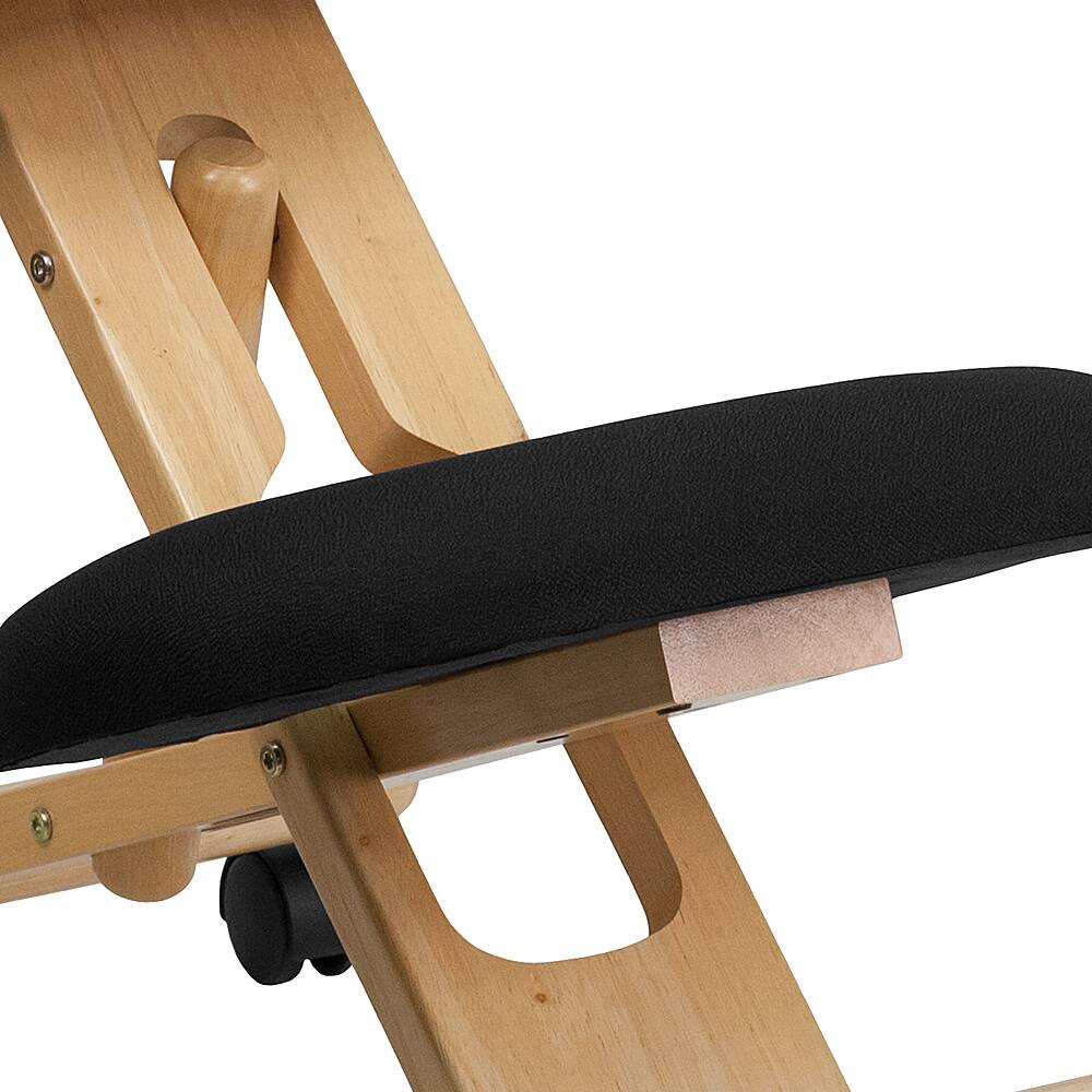 Alt View 17. Alamont Home - Posey Contemporary Fabric Kneeling Chair - Black.