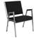 Front. Alamont Home - Hercules Contemporary Fabric Big & Tall Stack Chair - Black Fabric.