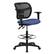 Front. Alamont Home - Contemporary Fabric Drafting Stool - Navy Blue.