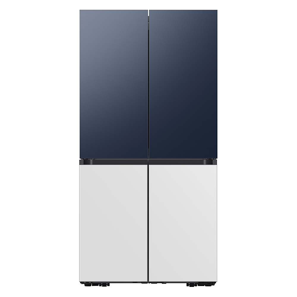 Alt View 12. Samsung - Bespoke 4-Door Flex Refrigerator Panel - Bottom Panel - White Glass.
