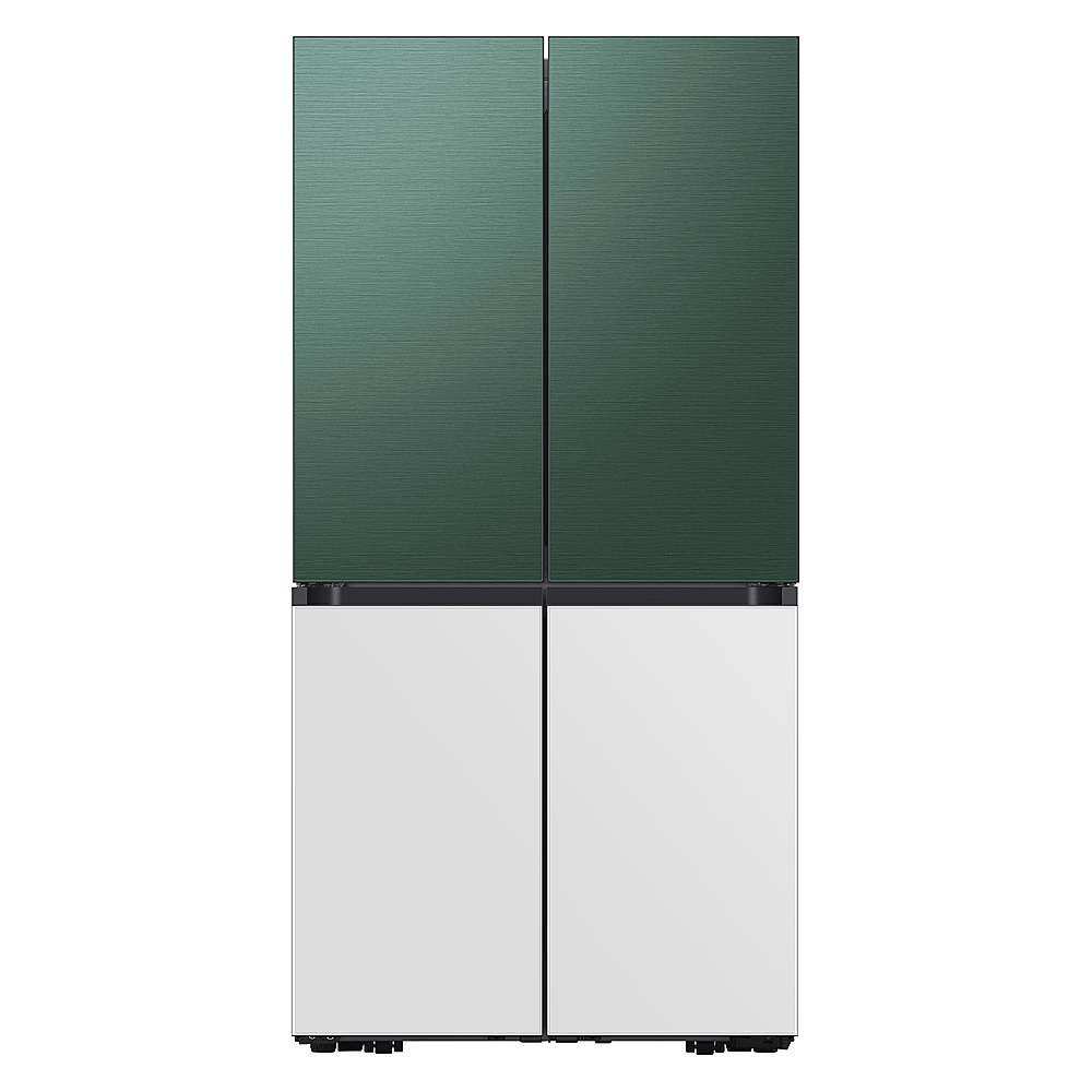 Alt View 14. Samsung - Bespoke 4-Door Flex Refrigerator Panel - Bottom Panel - White Glass.