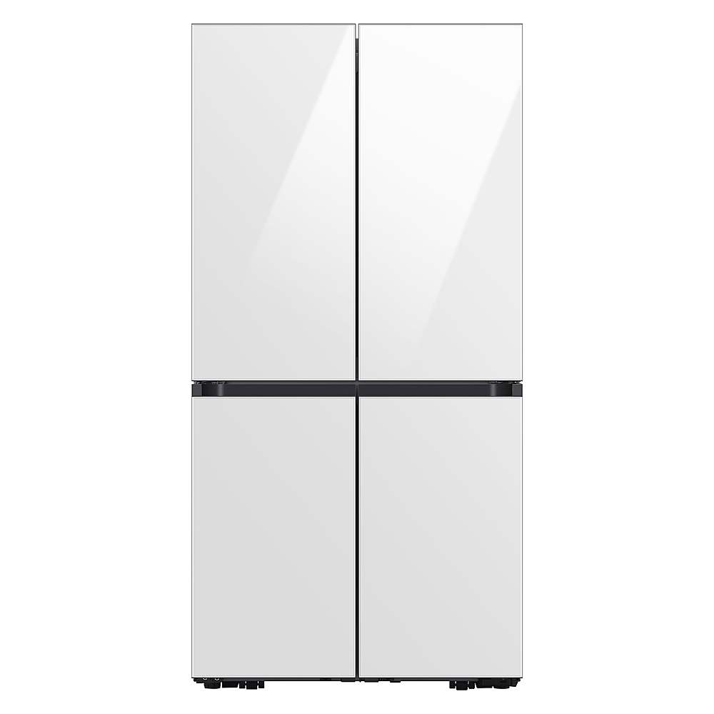 Alt View 16. Samsung - Bespoke 4-Door Flex Refrigerator Panel - Bottom Panel - White Glass.