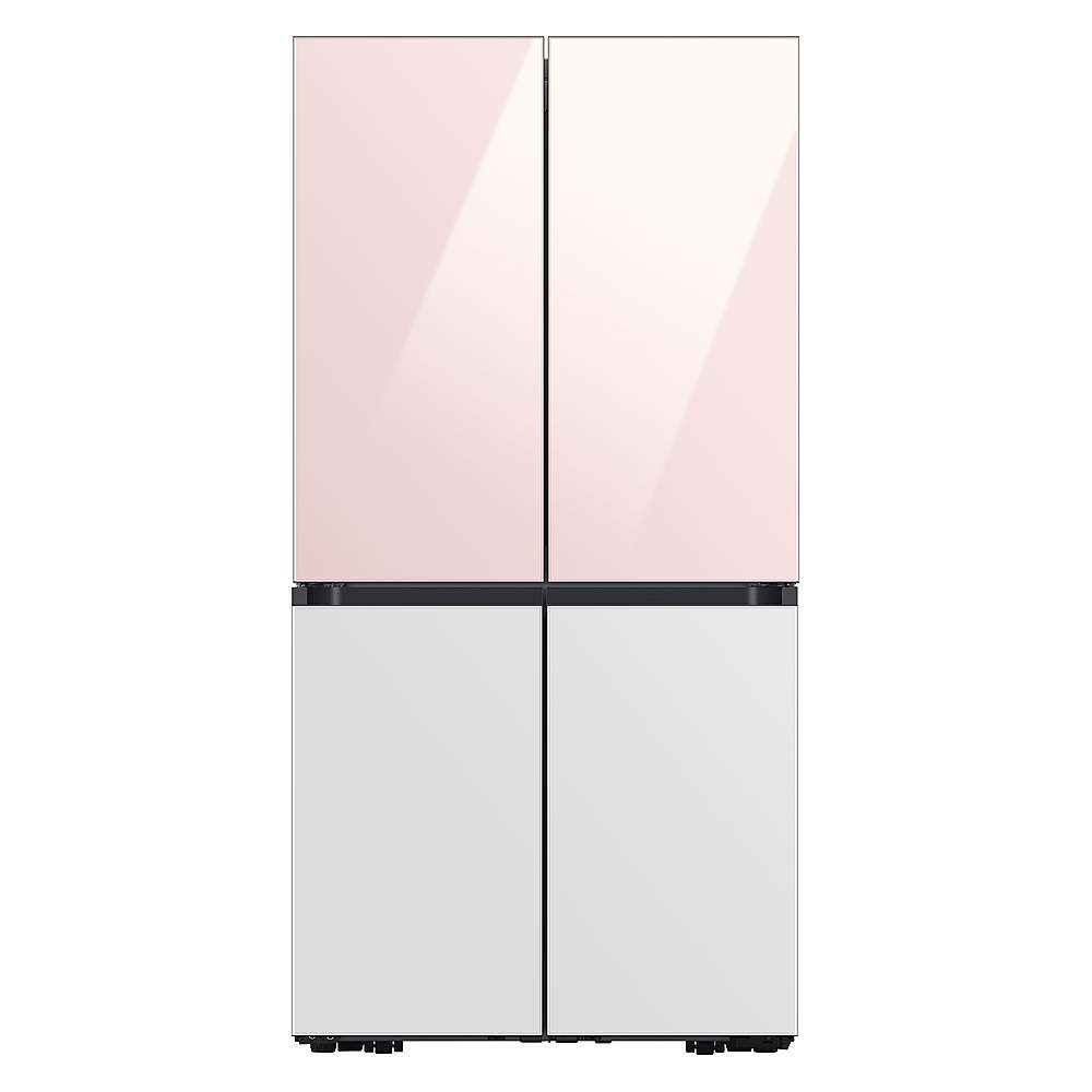 Alt View 17. Samsung - Bespoke 4-Door Flex Refrigerator Panel - Bottom Panel - White Glass.