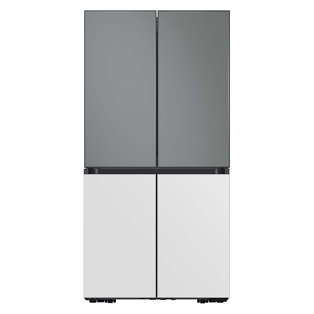 Alt View 18. Samsung - Bespoke 4-Door Flex Refrigerator Panel - Bottom Panel - White Glass.