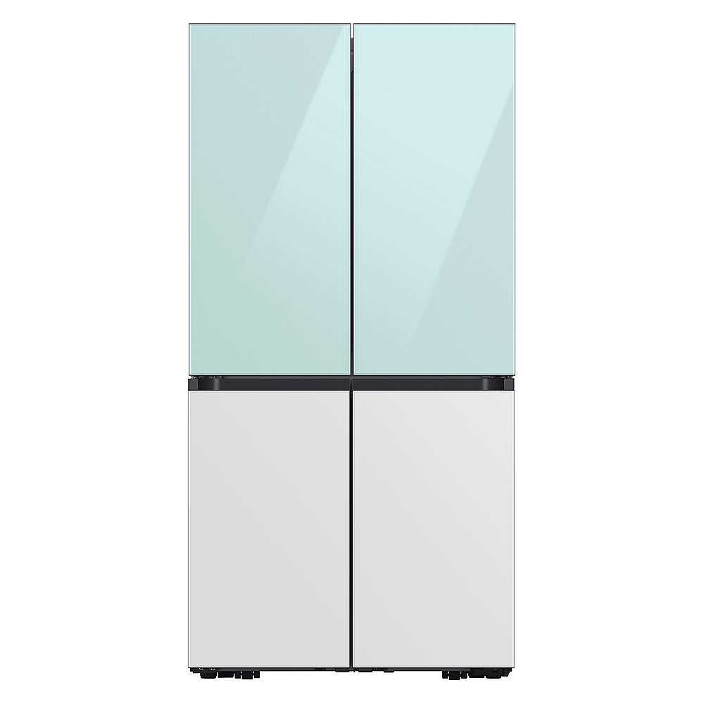 Alt View 21. Samsung - Bespoke 4-Door Flex Refrigerator Panel - Bottom Panel - White Glass.