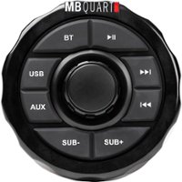 MB Quart - Bluetooth Digital Media Marine Receiver - Black - Front_Zoom