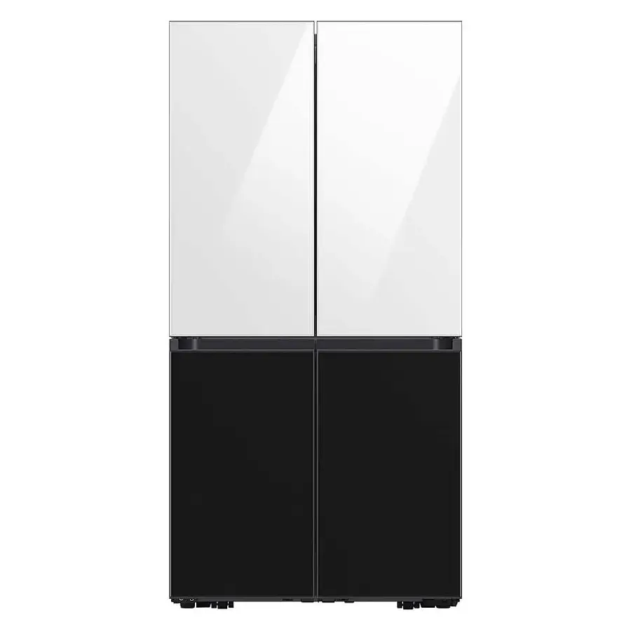 Alt View 16. Samsung - Bespoke 4-Door Flex Refrigerator Panel - Bottom Panel - Charcoal Glass.