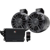 MB Quart - Universal UTV Tuned 6-1/2" 2-Way Speaker System with Composite Polypropylene Cones (Pair) - Black - Front_Zoom