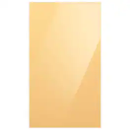 Samsung - Bespoke 4-Door Flex Refrigerator Panel - Bottom Panel - Sunrise Yellow Glass