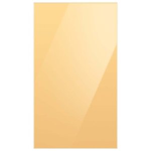 Samsung - Bespoke 4-Door Flex Refrigerator Panel - Bottom Panel - Sunrise Yellow Glass