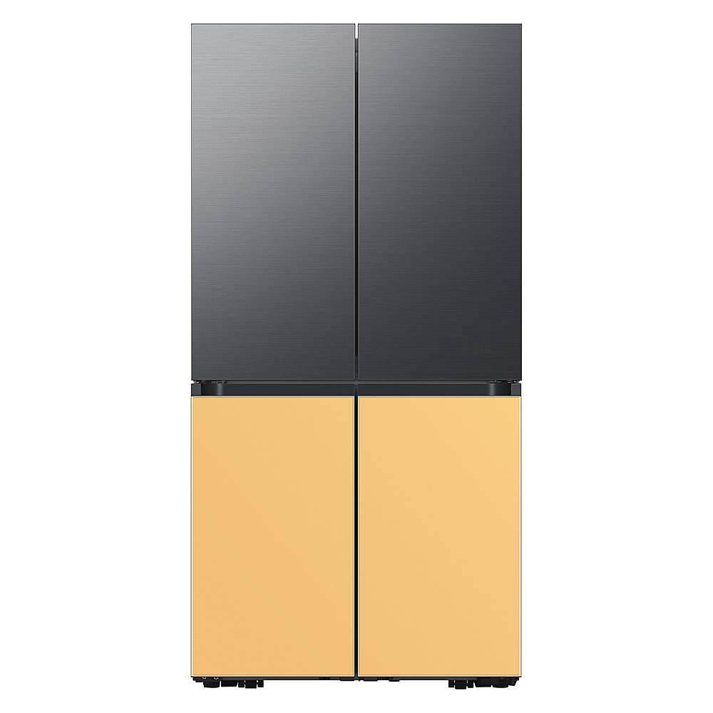 Alt View 11. Samsung - Bespoke 4-Door Flex Refrigerator Panel - Bottom Panel - Sunrise Yellow Glass.