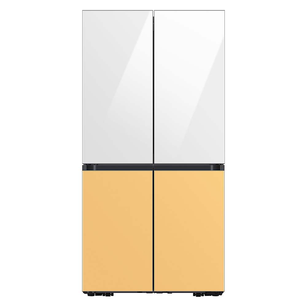 Alt View 16. Samsung - Bespoke 4-Door Flex Refrigerator Panel - Bottom Panel - Sunrise Yellow Glass.