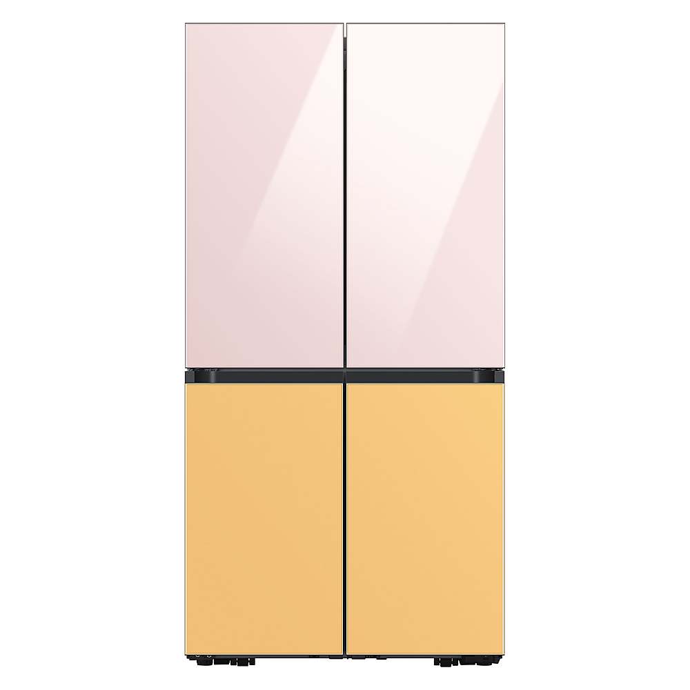 Alt View 17. Samsung - Bespoke 4-Door Flex Refrigerator Panel - Bottom Panel - Sunrise Yellow Glass.
