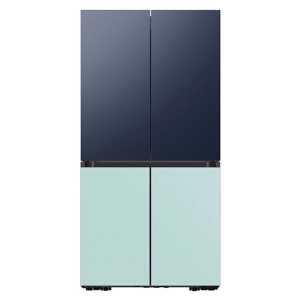 Alt View 12. Samsung - Bespoke 4-Door Flex Refrigerator Panel - Bottom Panel - Morning Blue Glass.