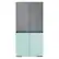 Alt View 18. Samsung - Bespoke 4-Door Flex Refrigerator Panel - Bottom Panel - Morning Blue Glass.