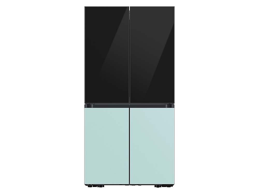 Alt View 19. Samsung - Bespoke 4-Door Flex Refrigerator Panel - Bottom Panel - Morning Blue Glass.