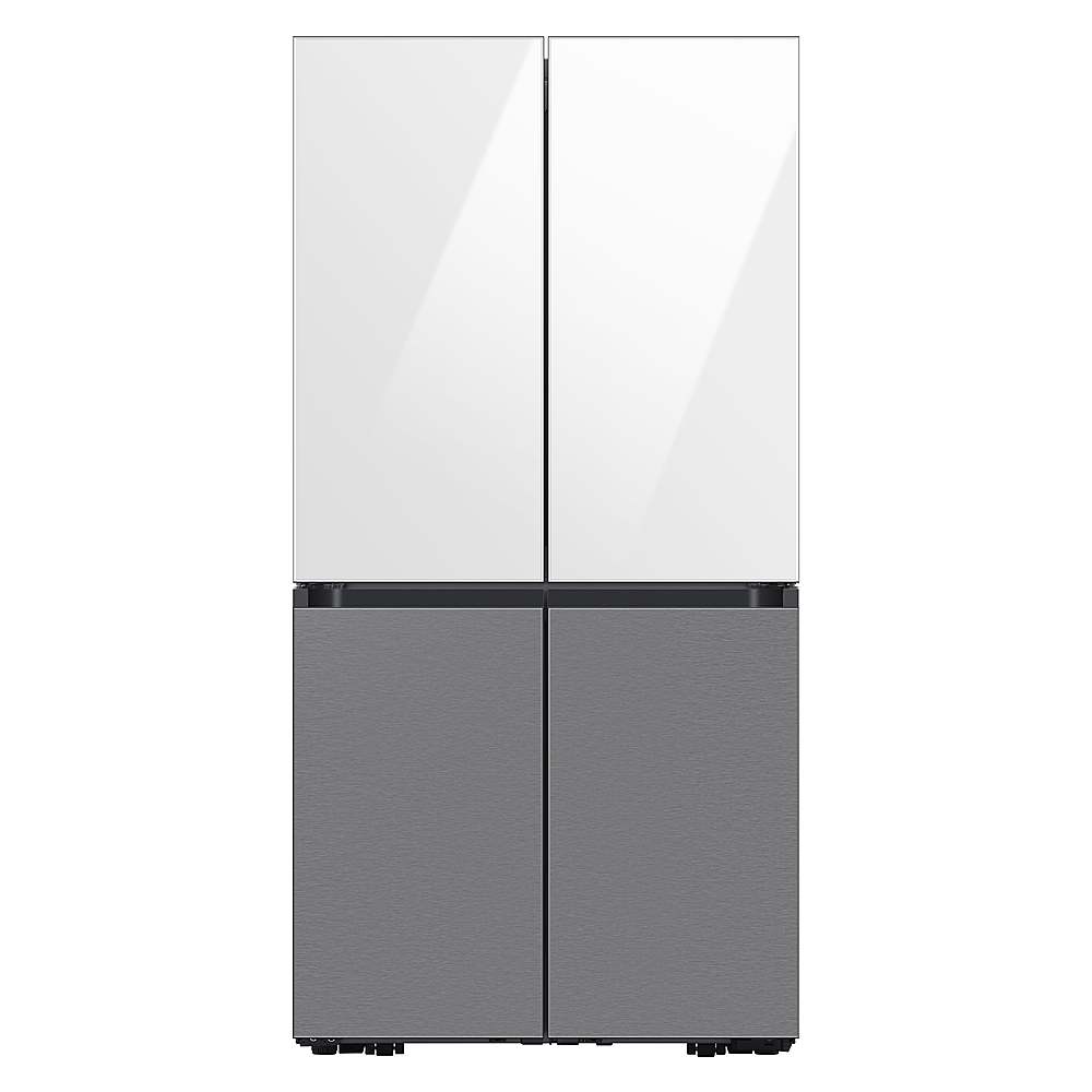 Alt View 16. Samsung - Bespoke 4-Door Flex Refrigerator Panel - Bottom Panel - Stainless Steel.