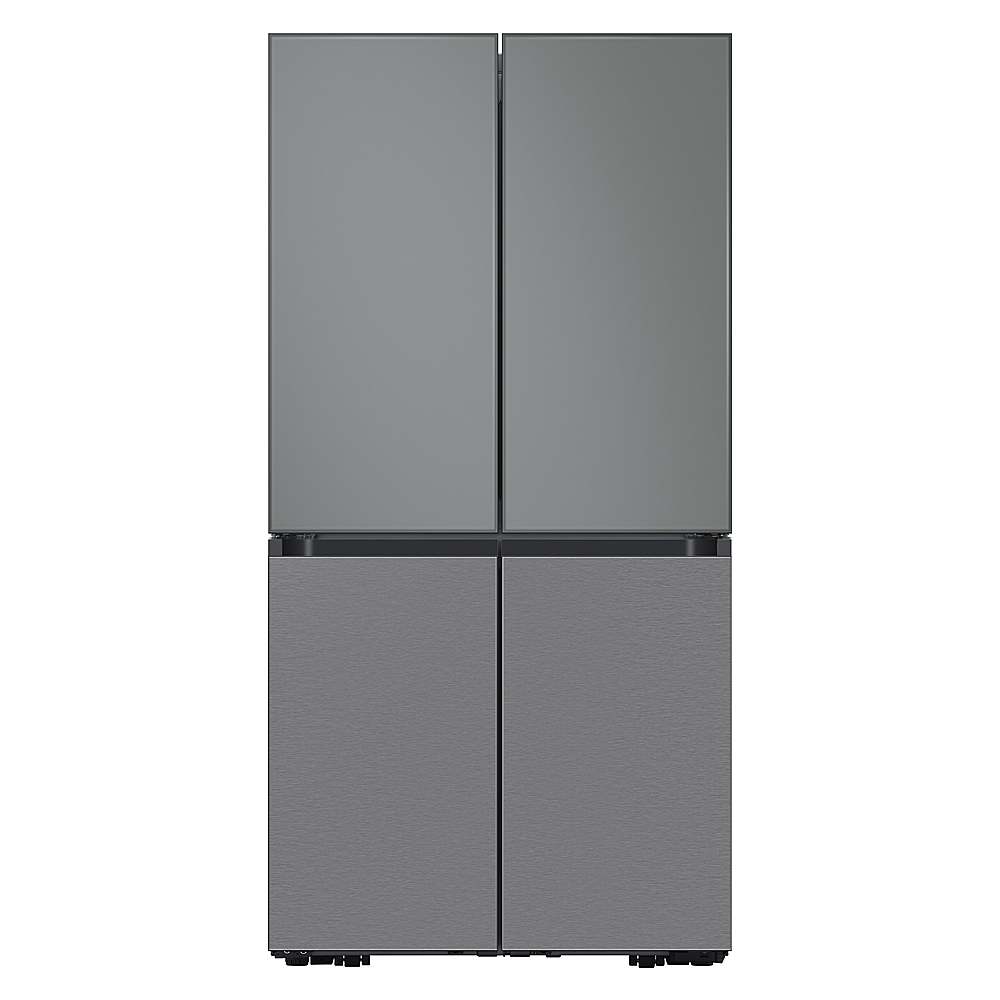 Alt View 18. Samsung - Bespoke 4-Door Flex Refrigerator Panel - Bottom Panel - Stainless Steel.