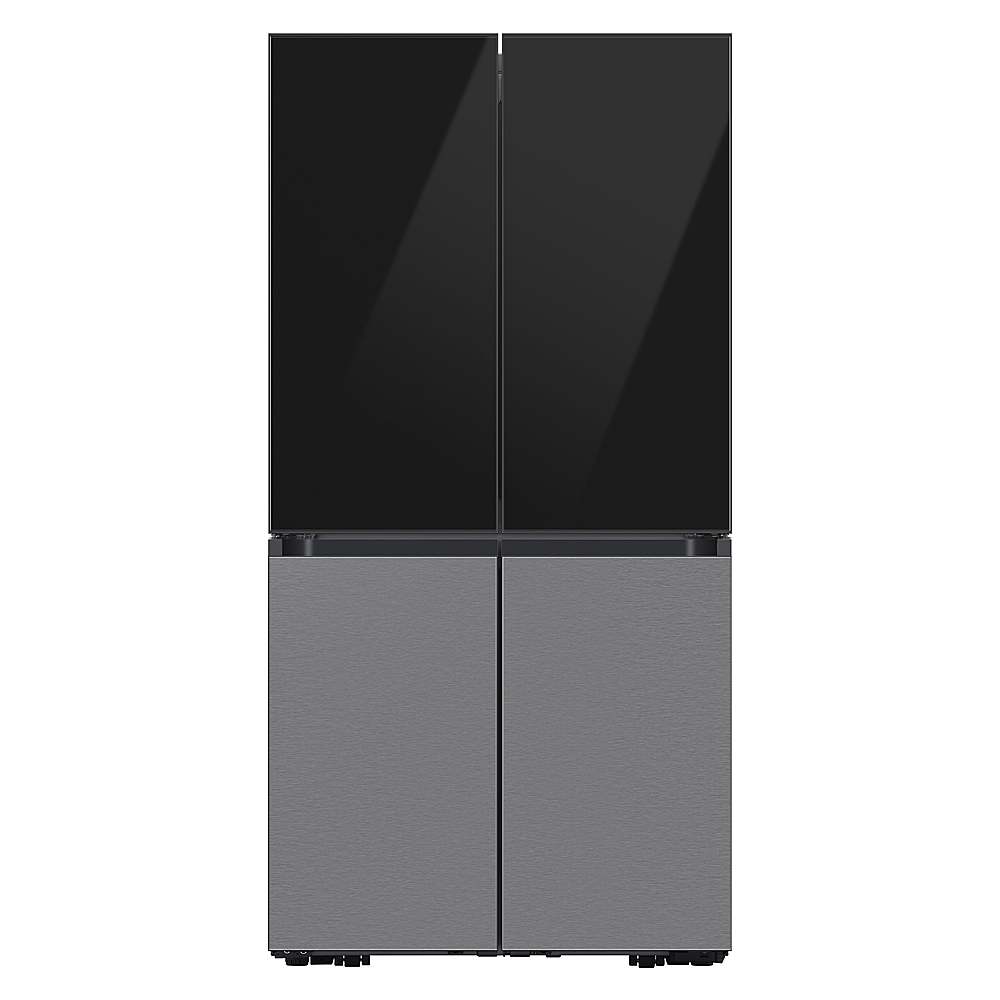 Alt View 19. Samsung - Bespoke 4-Door Flex Refrigerator Panel - Bottom Panel - Stainless Steel.