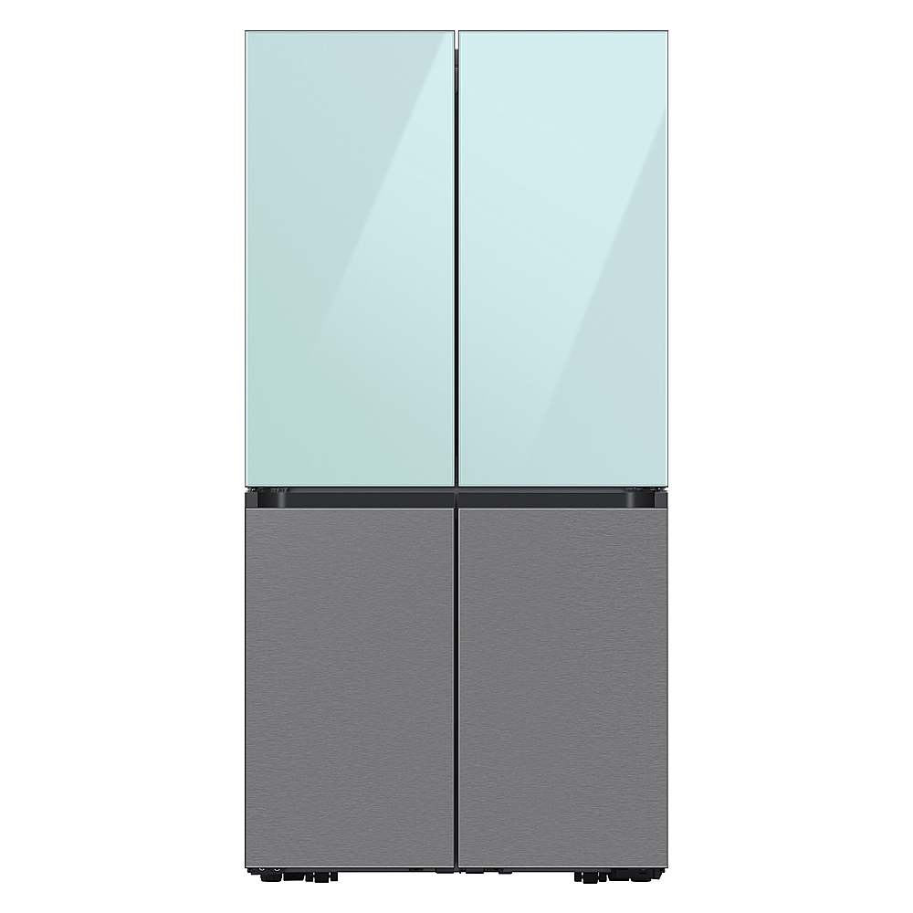 Alt View 21. Samsung - Bespoke 4-Door Flex Refrigerator Panel - Bottom Panel - Stainless Steel.