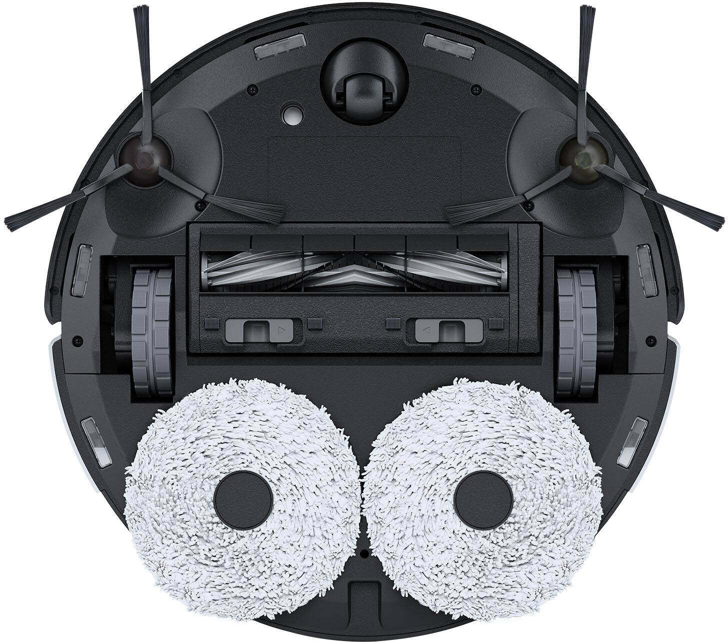 Alt View 11. ECOVACS Robotics - DEEBOT X1 OMNI Robot Vacuum & Mop with Auto Empty and Refill, Laser Mapping, AI Object Recognition and Self Clean - BLACK + SILVER.