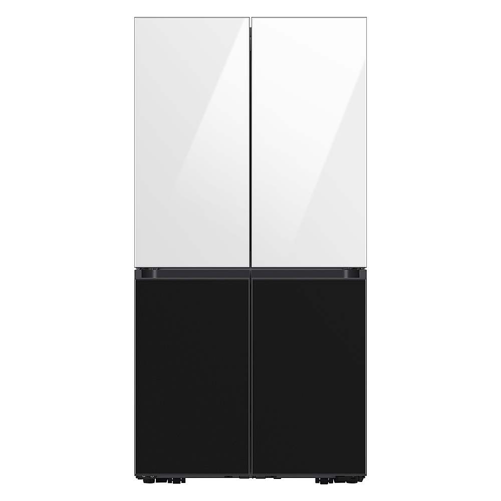 Alt View 19. Samsung - Bespoke 4-Door Flex Refrigerator Panel - Top panel - White Glass.