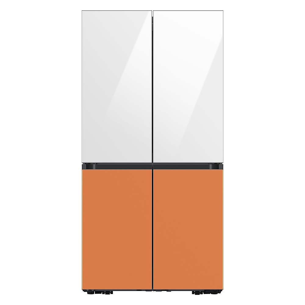 Alt View 20. Samsung - Bespoke 4-Door Flex Refrigerator Panel - Top panel - White Glass.