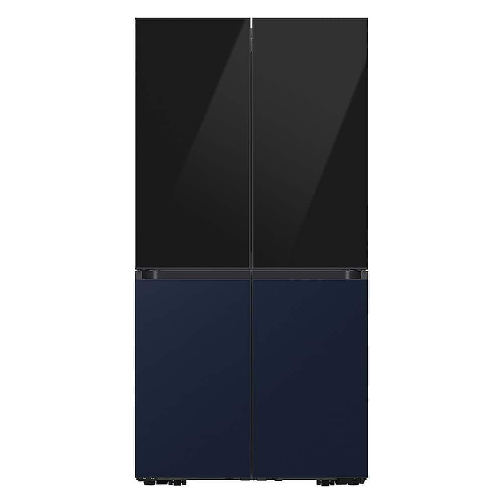 Alt View 12. Samsung - Bespoke 4-Door Flex Refrigerator Panel - Top panel - Charcoal Glass.