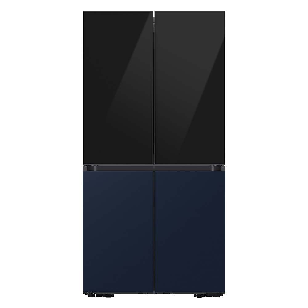 Alt View 12. Samsung - Bespoke 4-Door Flex Refrigerator Panel - Top panel - Charcoal Glass.