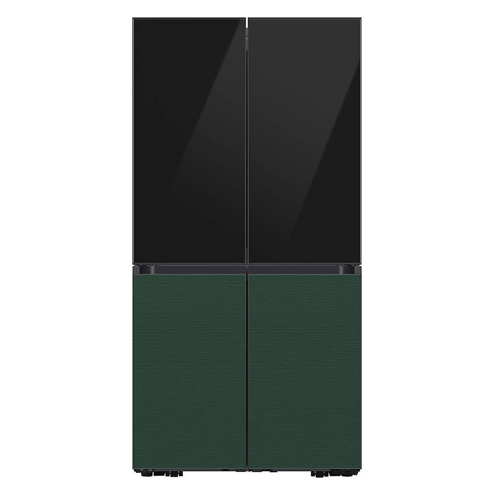 Alt View 14. Samsung - Bespoke 4-Door Flex Refrigerator Panel - Top panel - Charcoal Glass.