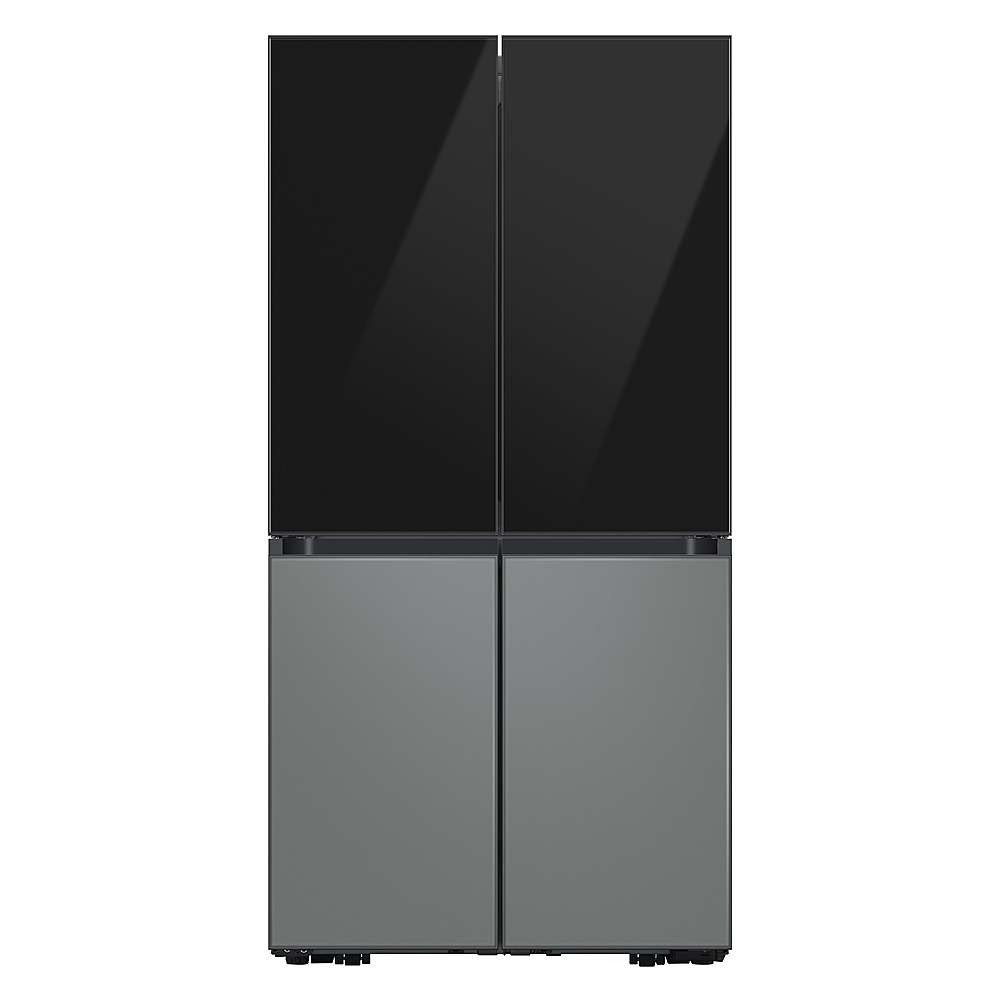 Alt View 18. Samsung - Bespoke 4-Door Flex Refrigerator Panel - Top panel - Charcoal Glass.