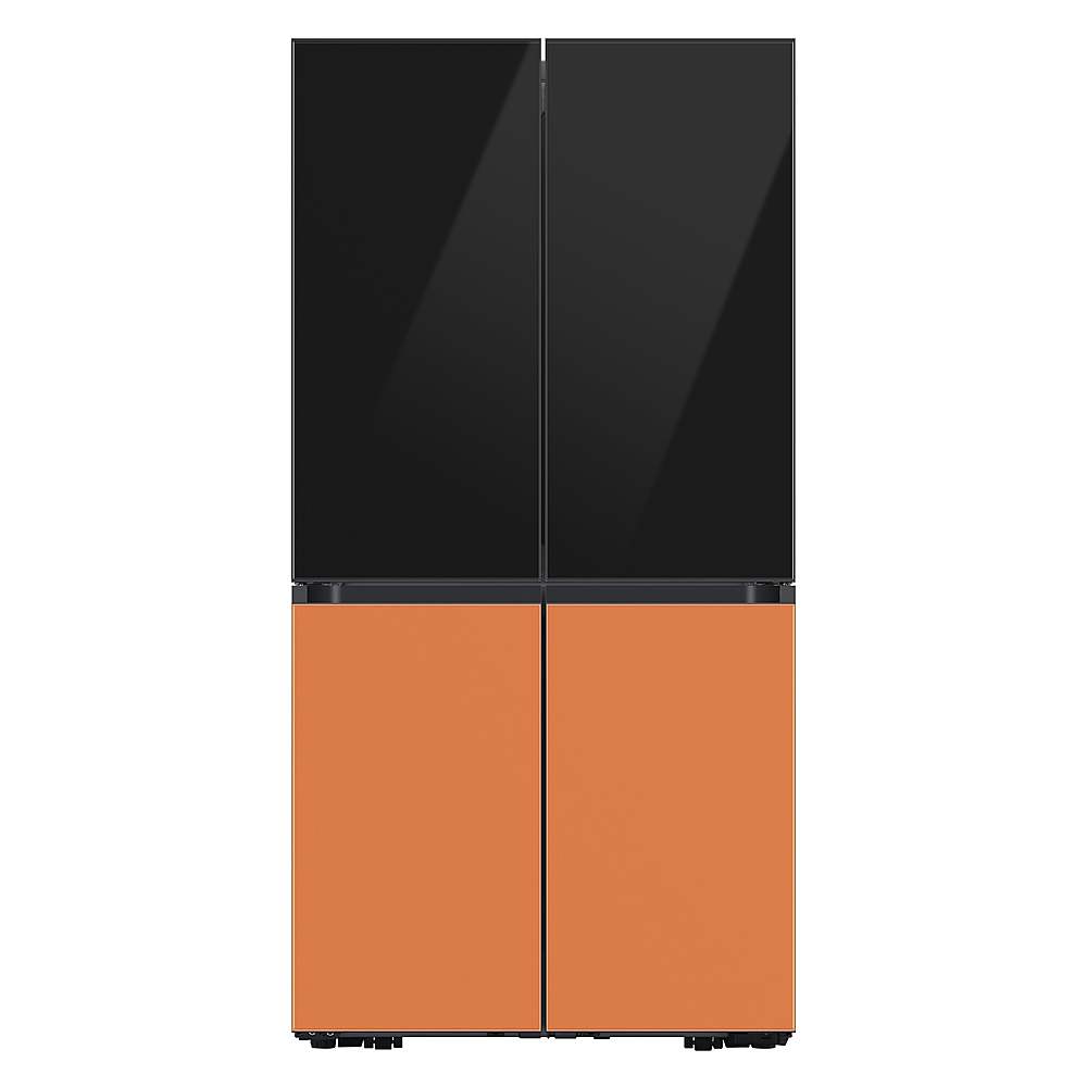 Alt View 20. Samsung - Bespoke 4-Door Flex Refrigerator Panel - Top panel - Charcoal Glass.