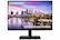 Front. Samsung - T45F 24” IPS LED FHD Monitor (HDMI, DVI) - Black.