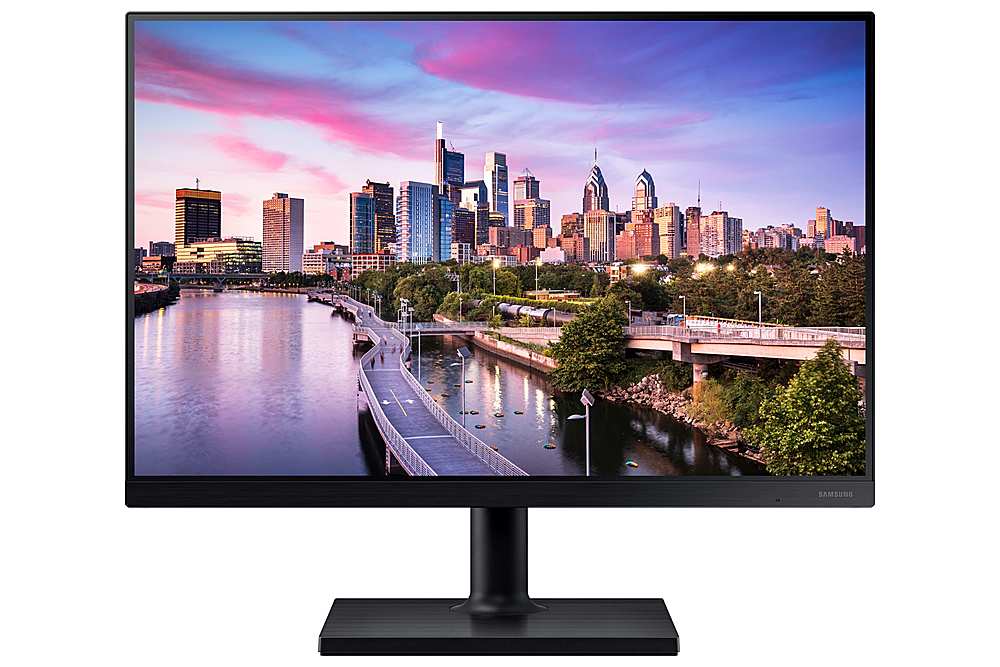 Alt View 14. Samsung - T45F 24” IPS LED FHD Monitor (HDMI, DVI) - Black.