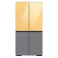 Samsung - Bespoke 4-Door Flex Refrigerator Panel - Top panel - Sunrise Yellow Glass_3