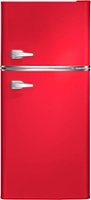 Insignia™ - 4.5 Cu. Ft. Retro Mini Fridge with Top Freezer and ENERGY STAR Certification - Red - Front_Zoom