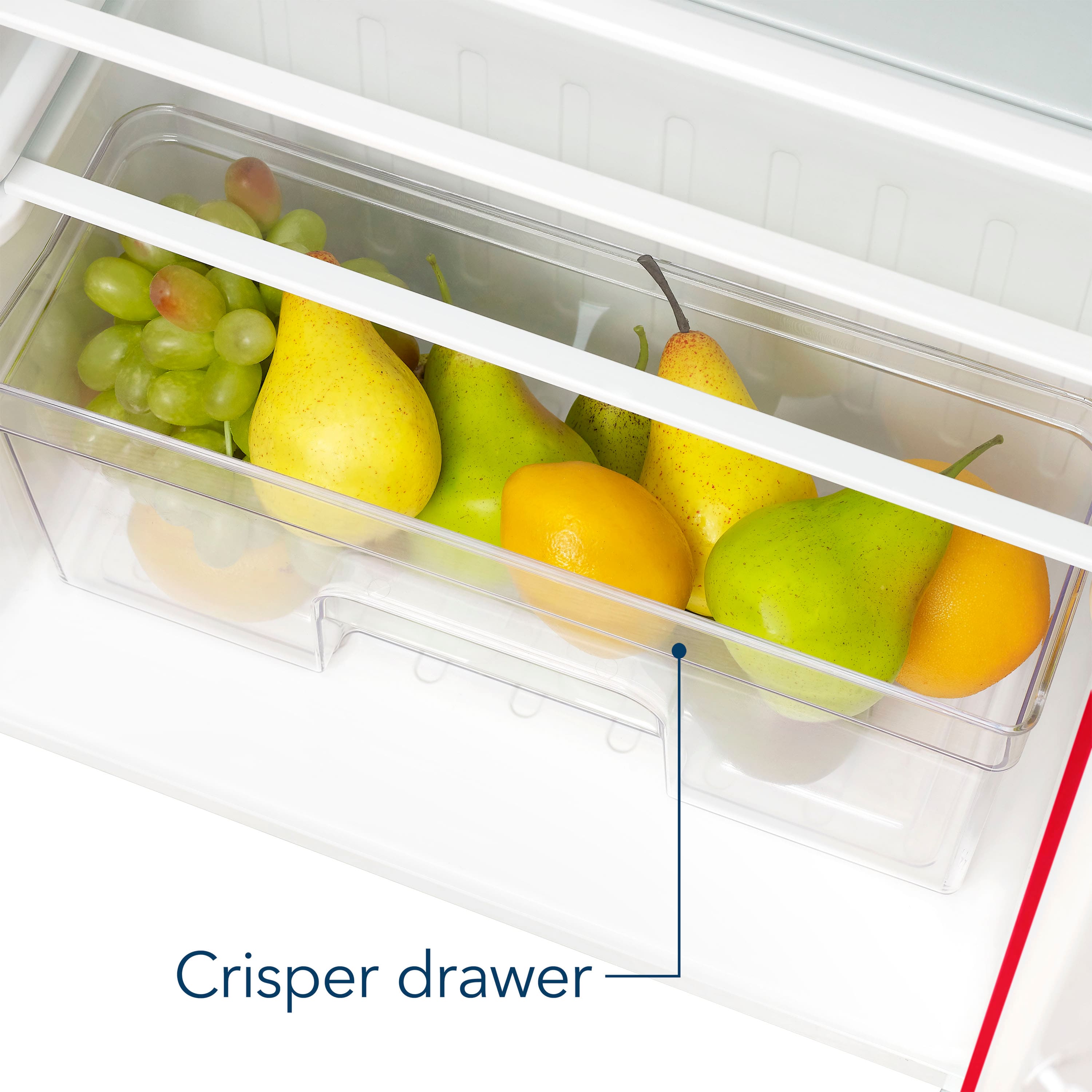 Alt View 14. Insignia™ - 4.5 Cu. Ft. Retro Mini Fridge with Top Freezer and ENERGY STAR Certification - Red.