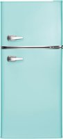 Insignia™ - 4.5 Cu. Ft. Retro Mini Fridge with Top Freezer and ENERGY STAR Certification - Mint - Front_Zoom