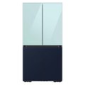 Alt View Zoom 12. Samsung - Bespoke 4-Door Flex Refrigerator Panel - Top panel - Morning Blue Glass.