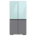 Alt View Zoom 13. Samsung - Bespoke 4-Door Flex Refrigerator Panel - Top panel - Morning Blue Glass.
