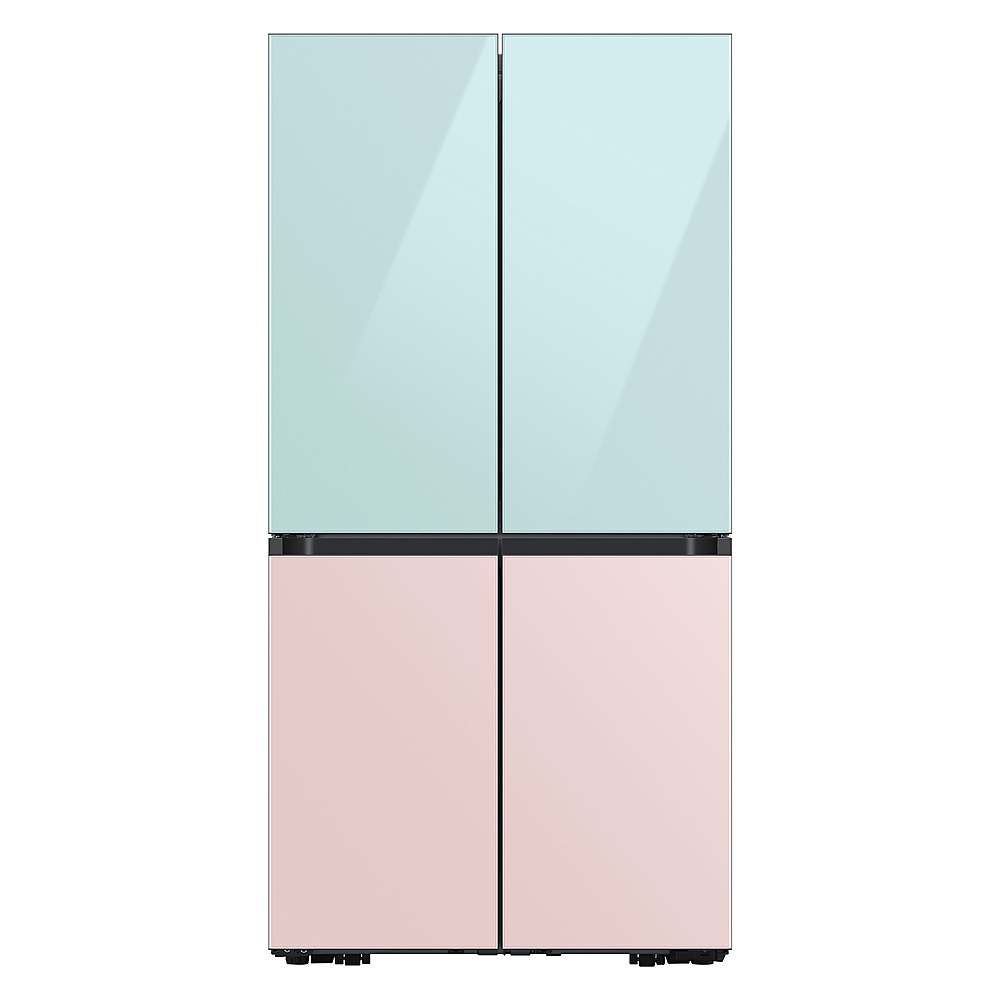 Alt View 17. Samsung - Bespoke 4-Door Flex Refrigerator Panel - Top panel - Morning Blue Glass.