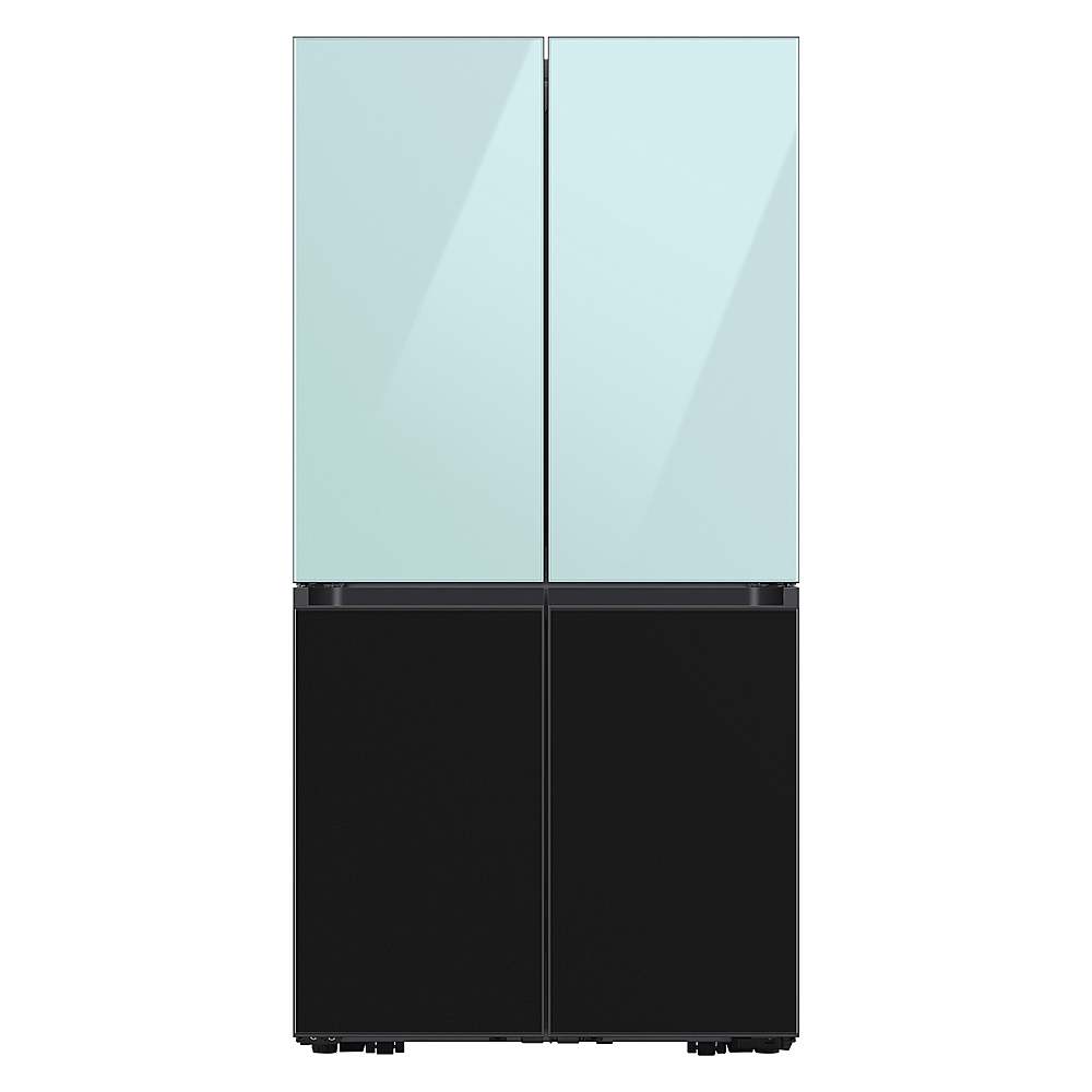 Alt View 19. Samsung - Bespoke 4-Door Flex Refrigerator Panel - Top panel - Morning Blue Glass.