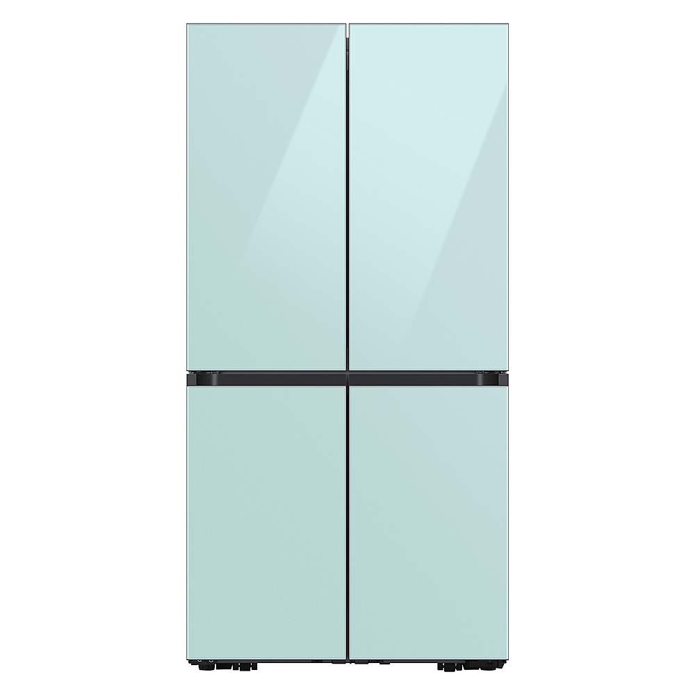 Alt View 21. Samsung - Bespoke 4-Door Flex Refrigerator Panel - Top panel - Morning Blue Glass.