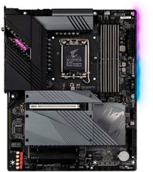GIGABYTE - Z690 AORUS ELITE AX LGA 1700 Intel Z690 ATX Motherboard with DDR5, PCIe 5.0, USB 3.2 Gen2X2 Type-C, WiFi 6, RGB - Black - Front_Zoom