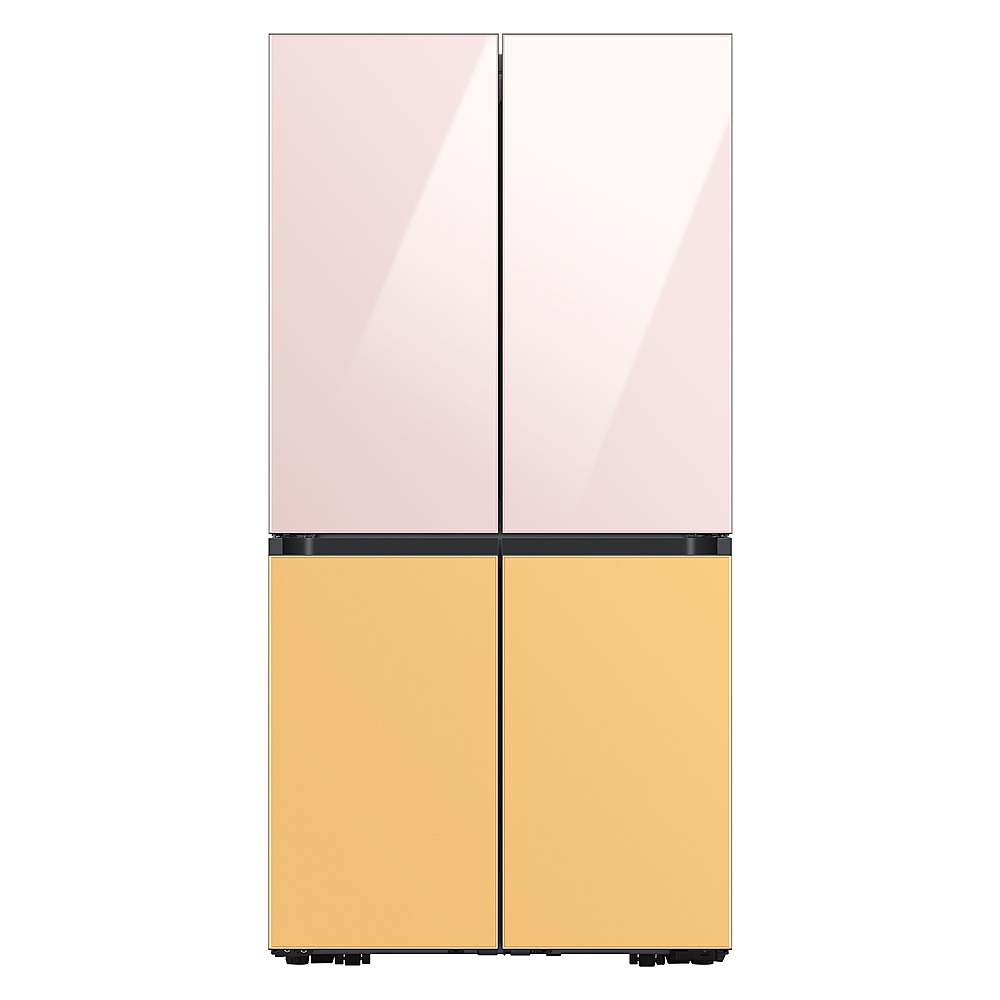 Alt View 22. Samsung - Bespoke 4-Door Flex Refrigerator Panel - Top panel - Pink Glass.