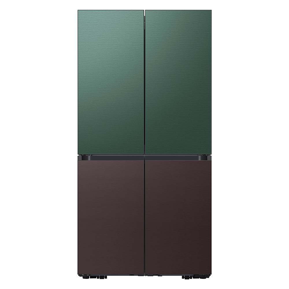 Alt View 15. Samsung - Bespoke 4-Door Flex Refrigerator Panel - Top panel - Emerald Green Steel.