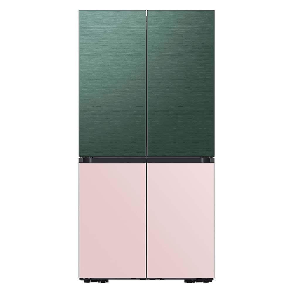 Alt View 17. Samsung - Bespoke 4-Door Flex Refrigerator Panel - Top panel - Emerald Green Steel.